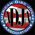 The award-winning logo for the American Disc Jockey Association.