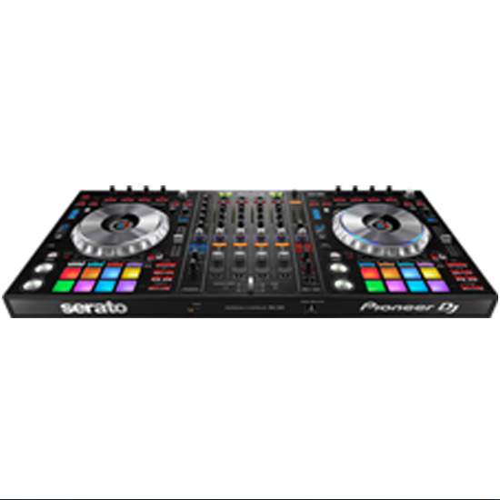 The dj controller on a white background with audio services.